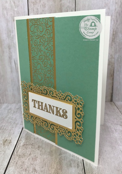 The Ornate Garden Specialty Designer Series Paper is just beautiful with minimal stamping involved. Details are on my blog here: https://wp.me/p59VWq-aUm . #stampinup #ornategarden #thestampcamp #designerpaper