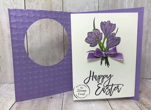 Easter Promise double front fun fold card. This is really a super easy card to create it just looks difficult. Details are on my blog here: https://wp.me/p59VWq-aUf . #stampinup #easter #funfold #thestampcamp
