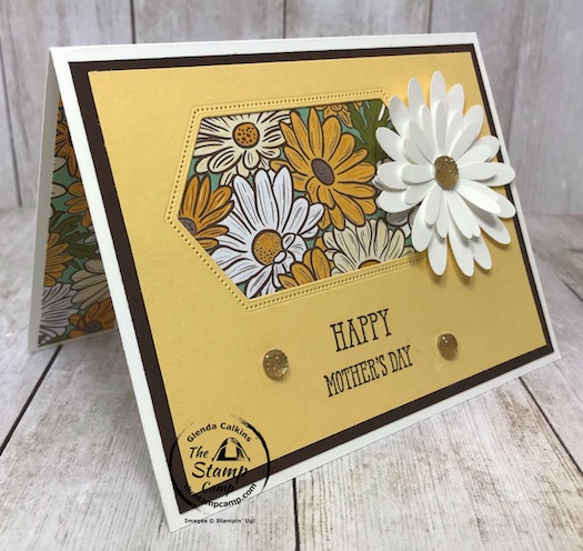 A little Peek-a-boo window to see the beautiful Ornate Garden Specialty designer series paper. Details are on my blog here: https://wp.me/p59VWq-aYK. #stampinup #ornategarden #thestampcamp #technique