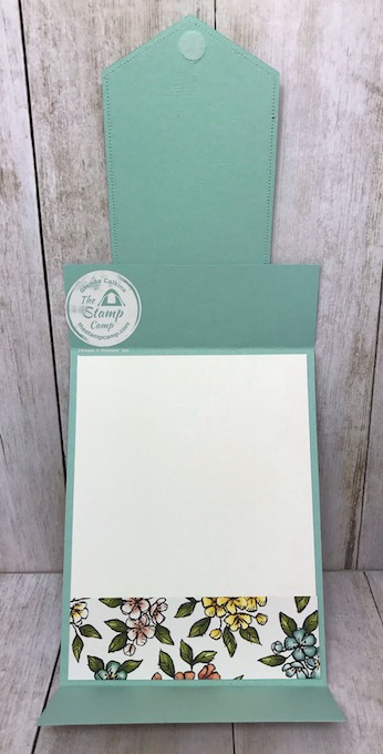 Here's a fun fold card featuring the Bird Ballad Designer Series Paper. This card doesn't have any stamping on it; just paper and dies to create this fun fold card. Details can be found on my blog here: https://wp.me/p59VWq-bfI. #stampinup #thestampcamp #glendasblog #funfold #designerseriespaper