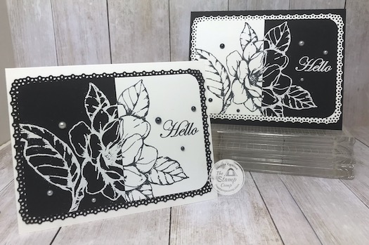 This technique is an oldie but a goodie. Have you ever done the split negative technique? Join Me here on my facebook page for details: https://wp.me/p59VWq-bfh. #stampinup #thestampcamp #glendasblog #technique #magnolia