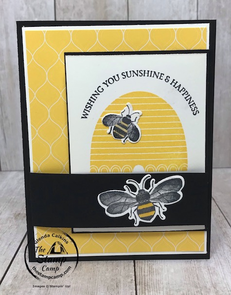 The Honey Bee Bundle is the perfect stamp set to create a Mother's Day or Birthday Card/Gift Card Holder all in one. This fun fold card will be a hit. Details are on my blog here: https://wp.me/p59VWq-aYz #stampinup #mothersday #giftcardholder #thestampcamp