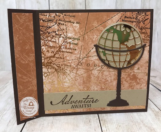 Beautiful World Faux Book Binding Card