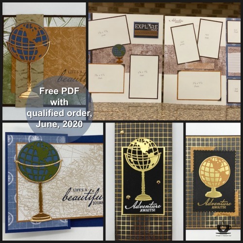 The Beautiful World stamp set/bundle makes the perfect masculine cards for Father's Day, Birthday's Retirement etc. You can also use it to create some great Graduation cards. The possibilities with this stamp set is endless. Details on this FREE PDF file are on my blog here: /final-days-of-retired-list-products/