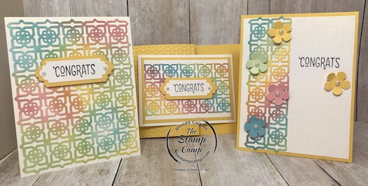 Many Mates Bundle is so versatile for so many different occasions. So much you can do with this bundle; check out my blog post here: https://wp.me/p59VWq-bjj. for some great baby card ideas. Multi-coloring with the Many Mates Bundle. #stampinup #thestampcamp #glendasblog #manymates