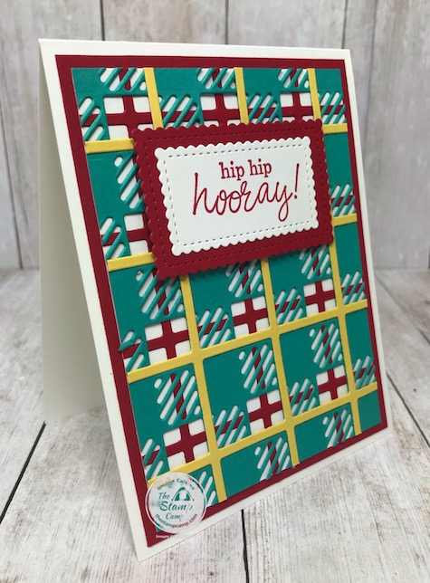 Hip Hip Hooray I have some New Team Members! They took advantage of the awesome sign on deal going on right now until the end of June 2020. I created this card during my live event on my FaceBook page and it is going out to my new team members. Details can be found on my blog here: https://wp.me/p59VWq-bia. #stampinup #thestampcamp #plaidbuilder