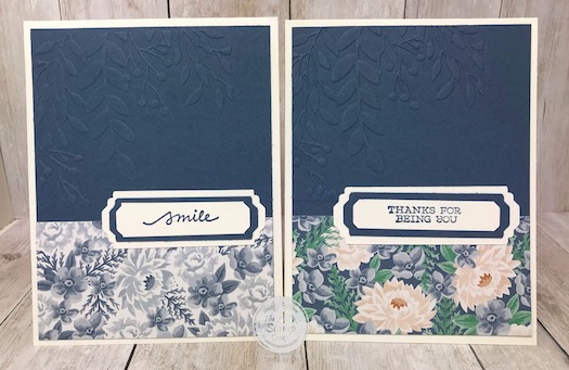 The beautiful designer series paper on this card is part of the Flowers for Every Season paper pack from Stampin' Up! The prints in this pack are gorgeous and all the papers coordinate with the New In Colors Bumblebee, Cinnamon Cider, Just Jade, Magenta Madness, Misty Moonlight, Poppy Parade and Whisper White. Details for this card is on my blog here: https://wp.me/p59VWq-bkJ. #stampinup #thestampcamp #flowers #designerpaper