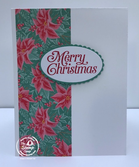 Stamp and die cut out a sentiment and mat; attach it to your card front with dimensionals.&nbsp;