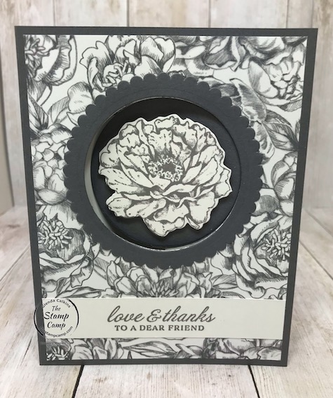 Prized Peony Bonus Card #1 - Fun Fold