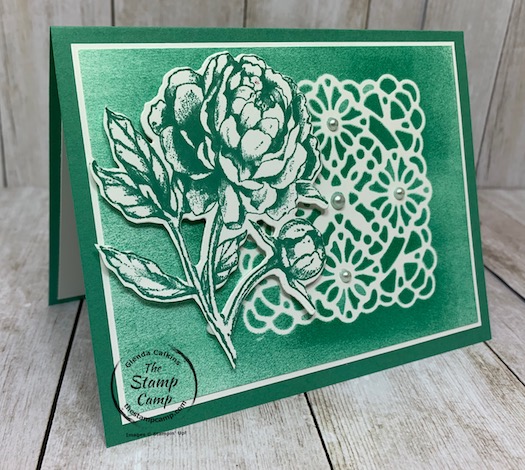 I'm back today with the prized peony bundle. This time I paired it with the square vellum doilies and have some tips and techniques using the doilies. See my blog post here: https://wp.me/p59VWq-bmU for the tips and techniques you can do with the square vellum doilies. #stampinup #thestampcamp #doilies #vellum #prizedpeony