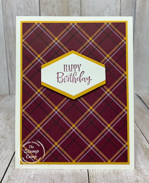 Plaid Tidings Designer Paper Masculine?