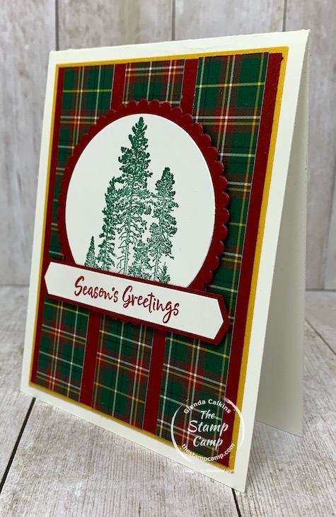 Who would have thought you could use the Campology stamp set for Christmas cards? It just goes to show you that change up the colors and paper prints and most stamp sets will work for multiple occasions. Details are on my blog here: https://wp.me/p59VWq-bql. #stampinup #thestampcamp #glendasblog #campology