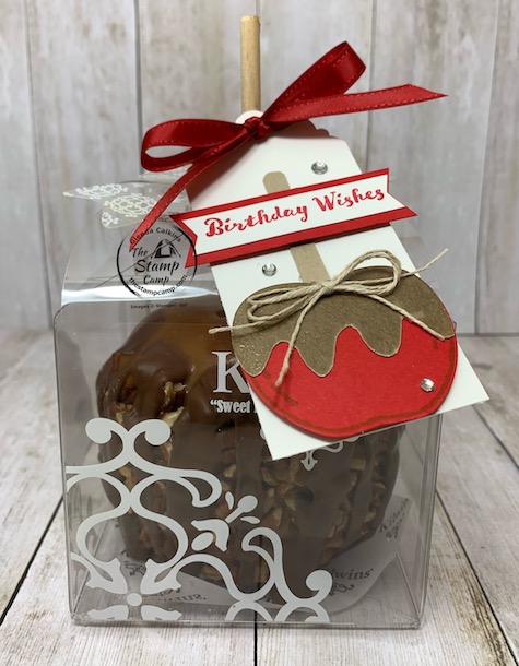 It's Make It Monday and this week I have a super cute Tag for your Caramel Apple Treat! You can give this as s birthday gift or give it to a teacher just because; the choice is yours but the recipient will LOVE it no matter what the occasion is. Details are on my blog here: https://wp.me/p59VWq-btO. #thestampcamp #stampinup #treat #tag