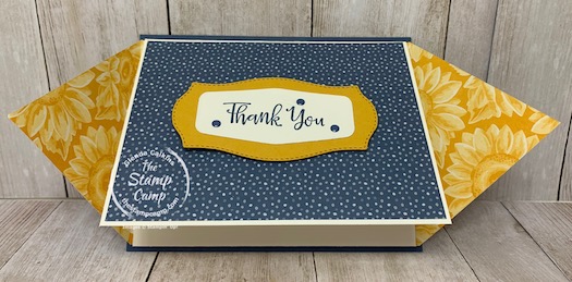 It's Fun Fold Friday and this is my card for today. It features the Flowers For Every Season Designer Series Paper Pack and you can create beautiful cards with all the fabulous prints. Details are on my blog here: https://wp.me/p59VWq-btz. #stampinup #flowersforeveryseason #thestampcamp #designerpaper
