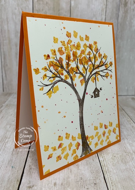 Tuesday's Tips and Techniques for today is a bit of a faux technique. I'm calling this a faux Baby Wipe technique as it looks like it was done that way but it was not. Details can be found on my blog here: https://wp.me/p59VWq-bsn. #stampinup #fauxbabywipe #technique #fall #thestampcamp