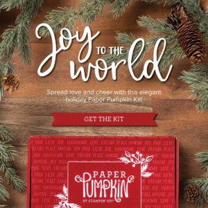 Joy to the World is the Paper Pumpkin kit for October spread some joy with this fun card kit. Details are on my blog here: https://wp.me/p59VWq-buy
