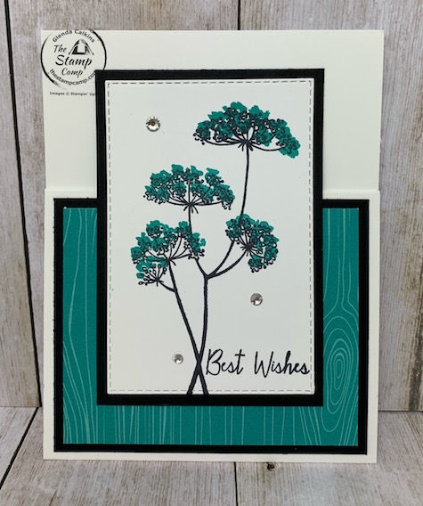 This is bonus card #2 for the Queen Anne's Lace stamp set which is part of my featured stamp sets for September. It is a great set and you can get it for FREE in September 2020. See my blog here for details: https://wp.me/p59VWq-bsB. #stampinup #queenanneslace #thestampcamp