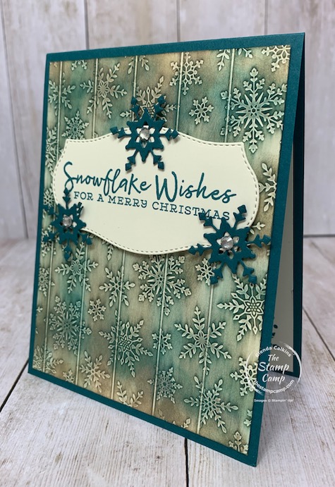 Tuesday's Tips and Techniques Faux Wood Carving technique. I came across this technique on Splitcoaststampers. They said to use a stencil but I used an embossing folder. I'm pretty pleased with the results. My faux wood doesn't look like wood colors but I like how it turned out anyways. Check out my blog here for details: https://wp.me/p59VWq-btb. #stampinup #technique #thestampcamp #embossing