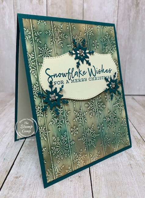 Tuesday's Tips and Techniques Faux Wood Carving technique. I came across this technique on Splitcoaststampers. They said to use a stencil but I used an embossing folder. I'm pretty pleased with the results. My faux wood doesn't look like wood colors but I like how it turned out anyways. Check out my blog here for details: https://wp.me/p59VWq-btb. #stampinup #technique #thestampcamp #embossing