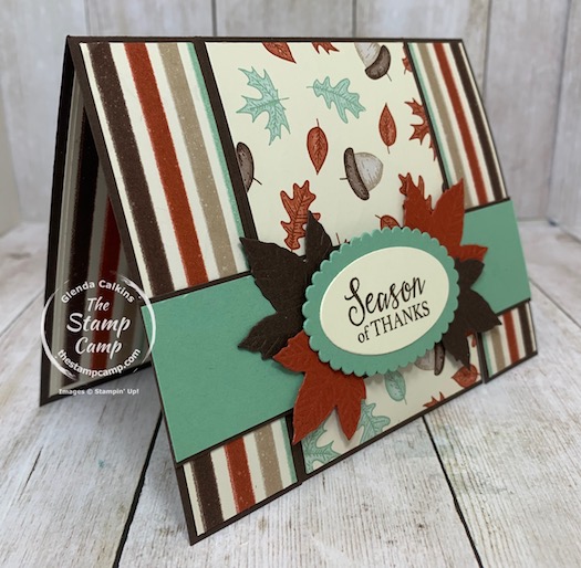 Fun Fold Friday's card is a Spanner Panel Card. I got the directions for this card from Splitcoaststampers. Everyone loves a different fun fold card and this one is way cool how it opens in 2 different sections to reveal the inside of the card. Details are on my blog here: https://wp.me/p59VWq-bwd. #stampinup #thestampcamp #funfold