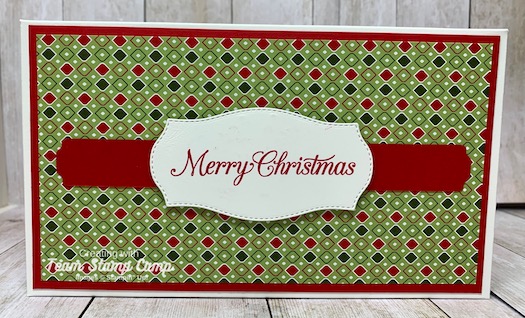 Need a gift idea? This super cute box holds notecards & envelopes plus a space for tags or sentiments that can be added to your cards as you send them out. Details are on my blog here: https://wp.me/p59VWq-byy. #stampinup #thestampcamp #handmadegifts