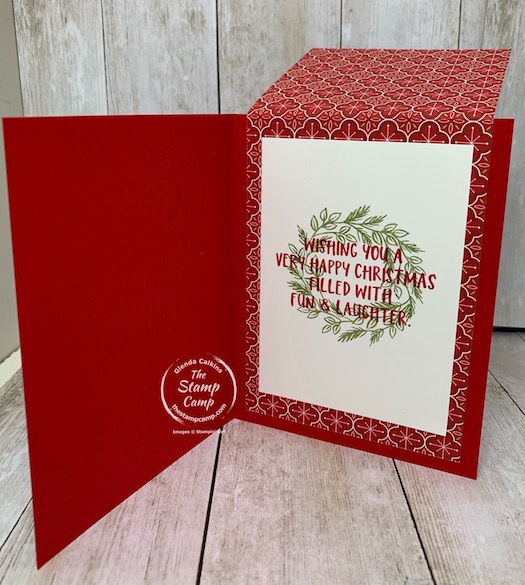 Tuesday's Technique this week is a fun fold card I seen from a friend; she used a different stamp set and papers and I used the current month's Paper Pumpkin stamp set and the Heart Warming Hugs DSP. Details can be found on my blog here: https://wp.me/p59VWq-byp. #stampinup #thestampcamp #funfold #paperpumpkin