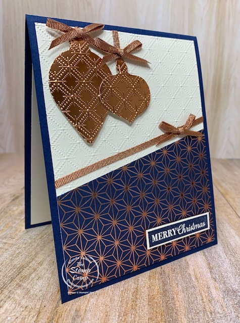 Have you started to create your Christmas cards yet for this year? Now is a great time to get started! I used the Christmas Gleaming bundle to create this card and it is super striking in person. Details are on my blog. #thestampcamp #stampinup #christmas