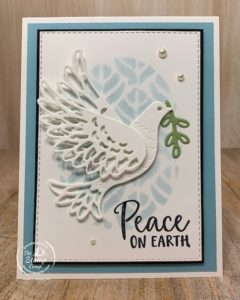 Want to know how to create a beautiful background with a die, stencil and reinker? Come check out my blog post for all the fun you can have with this Tuesday Technique! #stampinup #thestampcamp #technique