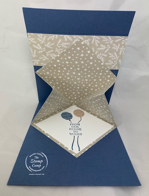 Happy New Year or Happy Birthday either Way this Fun Fold Explosion Card is the perfect way to start off the New Year 2021! I've used a few different stamp sets on this card but it really is a quick and easy fun fold that is sure to leave a WOW! #thestampcamp #stampinup #funfoldfriday