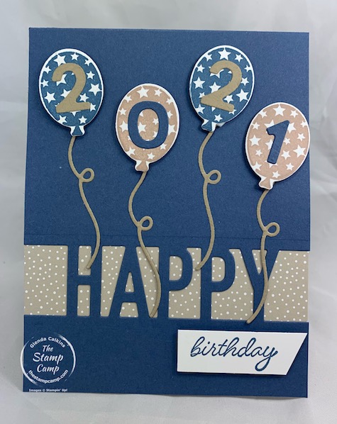 Happy New Year or Happy Birthday either Way this Fun Fold Explosion Card is the perfect way to start off the New Year 2021! I've used a few different stamp sets on this card but it really is a quick and easy fun fold that is sure to leave a WOW! #thestampcamp #stampinup #funfoldfriday