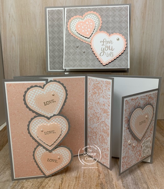 Would you like to be in a card club? Well I have the perfect club for you and it is delivered right to your front door. This months featured stamp set is the Heartfelt Bundle which you may already have on hand. Each month there is a new bundle for club and 3 new basic to advanced cards for you to create in your kit. #stampinup #thestampcamp #cardkit