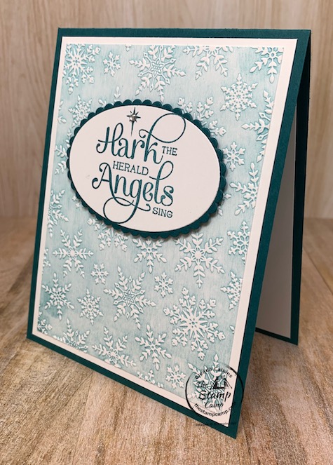 Have you ever tried the Faux White Wash Technique?&nbsp; This is what I'm calling this technique.&nbsp; I'm sure there are other names out there but when I completed this technique it reminded me of a white wash so that's what I'm going with. I paired the Winter Snow embossing folder with the Stampin 'Up! For Unto Us stamp set. #thestampcamp #stampinup #technique