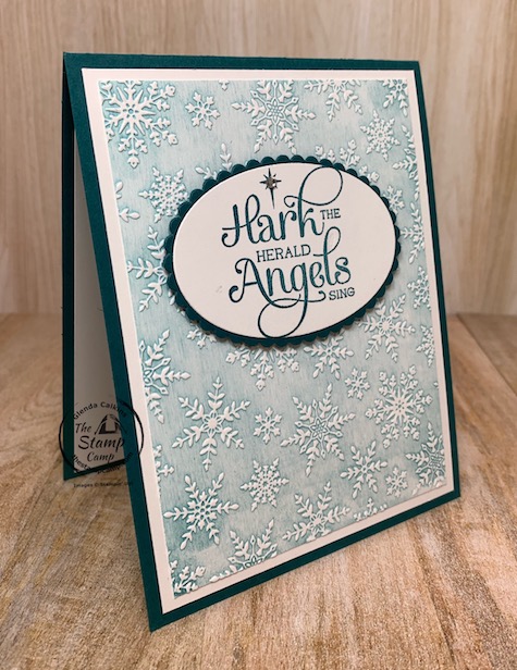 Have you ever tried the Faux White Wash Technique?&nbsp; This is what I'm calling this technique.&nbsp; I'm sure there are other names out there but when I completed this technique it reminded me of a white wash so that's what I'm going with. I paired the Winter Snow embossing folder with the Stampin 'Up! For Unto Us stamp set. #thestampcamp #stampinup #technique