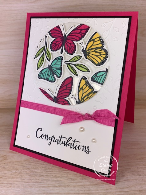 Technique Tuesday this week is the Floating Elements technique. I chose the new Floating & Fluttering stamp set to create this fun floating butterfly card. #thestampcamp #stampinup #technique