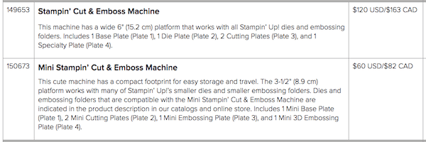 Cut and Emboss Machines from Stampin' Up! Get yours today! #thestampcamp #stampinup #cutandemboss