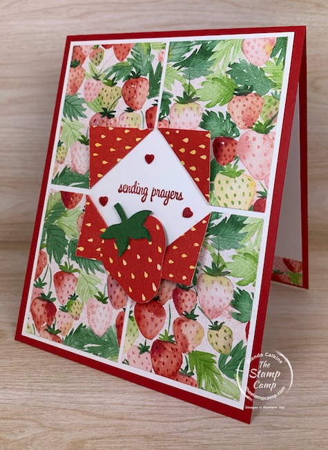 Today's fun fold is not a card fun fold but a Designer Series paper fun fold. You can do this technique with any printed papers but it is so beautiful in the Berry Delightful paper from Stampin' Up! #thestampcamp #saleabration #stampinup #funfold