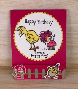 Need a little Birthday Gift that you can create in a flash? Check out this super cute Hey Chick & Hey Birthday Chick Sticky Notepad Holder. So darn cute and easy to make. #thestampcamp #stampinup #heychick