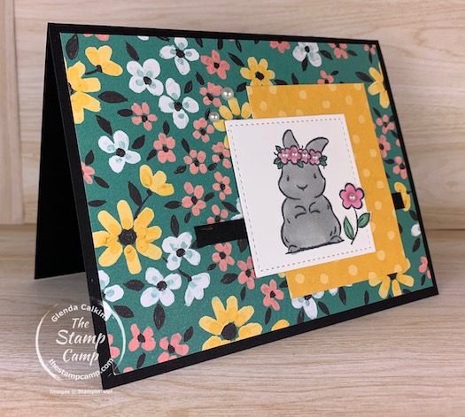 Saturday Sketch with Springtime Joy stamp set from Stampin' Up! I think the little bunny from this stamp set goes perfectly with the FREE Flower & Field Designer Series Papers. #stampinup #thestampcamp #saturdaysketch