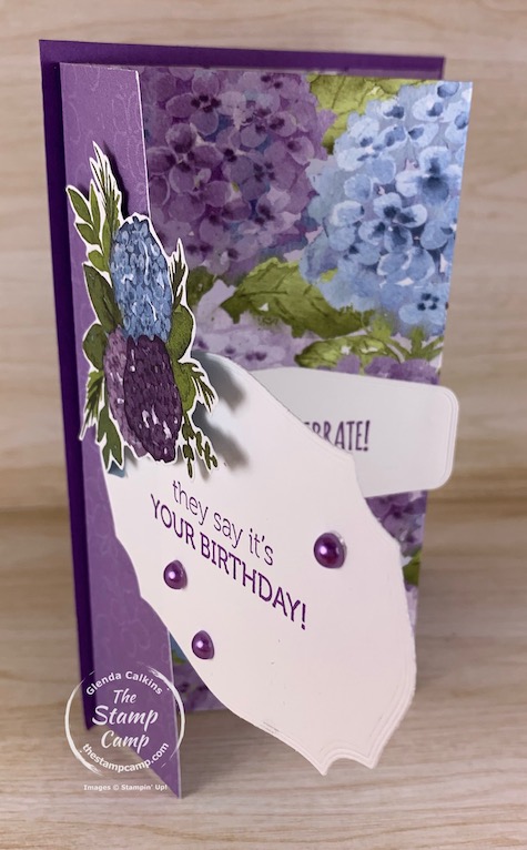 Fun Fold Friday This week's Triple Panel Front Fold is sure to be a pleaser with the recipient. It has 3 panels with 3 sentiments. #thestampcamp #stampinup #funfold