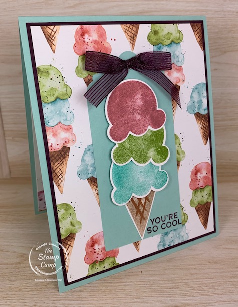 Are you ready for Summer? I know I sure am and this Sweet Ice Cream Bundle from Stampin' Up! has me thinking summer time fun! Great stamp set and punch to have for your summer scrapbook pages or cards. #thestampcamp #stampinup #summercards