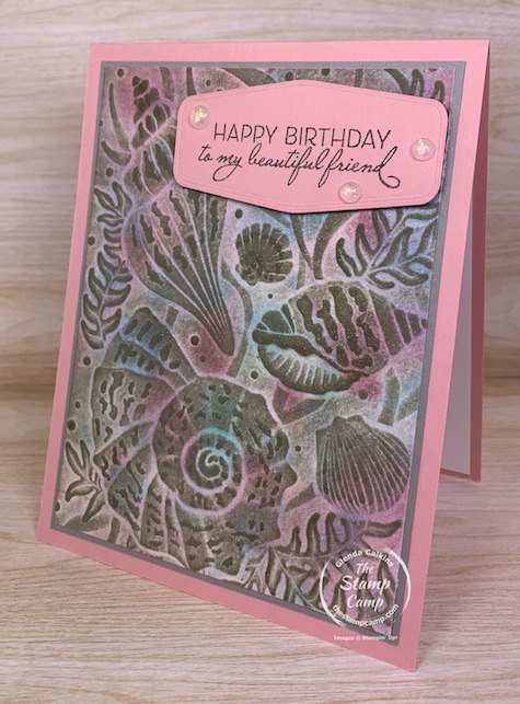 Technique Tuesday I call this technique Antiquing with 3D Embossing Folders. You are going to love all the different colors and details that come through with this technique. #stampinup #thestampcamp #technique