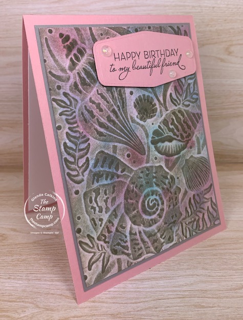 Technique Tuesday I call this technique Antiquing with 3D Embossing Folders. You are going to love all the different colors and details that come through with this technique. #stampinup #thestampcamp #technique