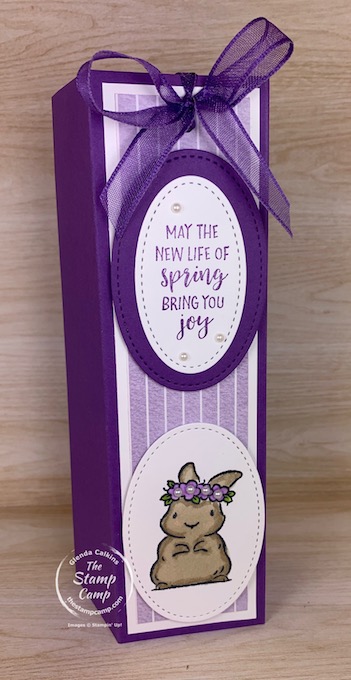 Don't forget about the bigger kids in your life for Easter. Why not make this adorable slip cover for a box of your favorite Cadbury Eggs? #thestampcamp #stampinup #easter