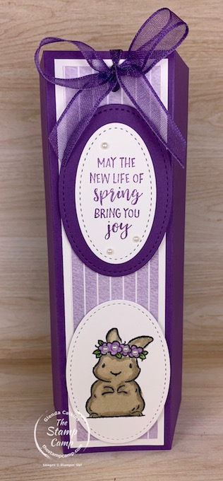 Don't forget about the bigger kids in your life for Easter. Why not make this adorable slip cover for a box of your favorite Cadbury Eggs? #thestampcamp #stampinup #easter