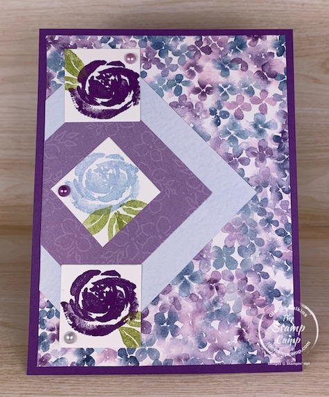 Saturday Sketch is from Splitcoastampers and features the Beautiful Friendship stamp set and the Hydrangea Hill Designer Series Papers. #thestampcamp #stampinup #sketchchallenge