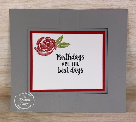 If you like movement cards you will love this flip flop fun fold card. I used the soon to be retired Beautiful Friendship stamp set for this quick and easy card. #thestampcamp #stampinup #funfoldfriday