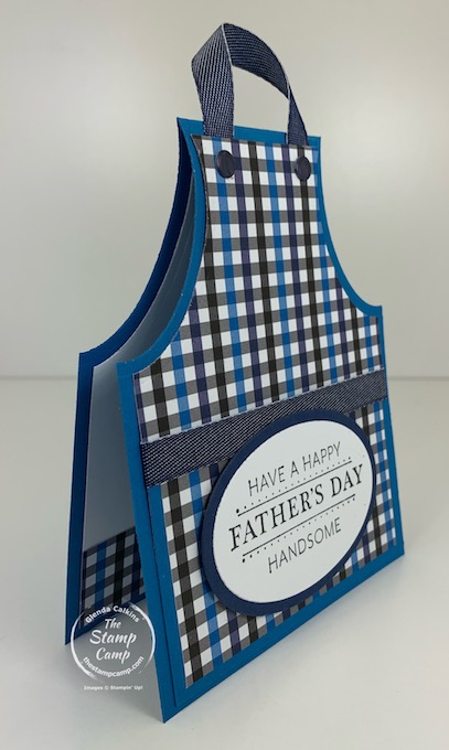 Try It Thursday features the Grille Master Apron Card/Gift Card Holder great for the Grille Master in your life for Father's day or a birthday. #thestampcamp #stampinup #giftcardholder