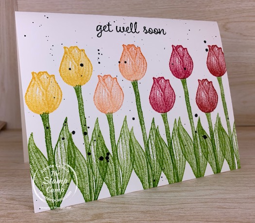 Simple Stamping Saturday featuring the Timeless Tulips stamp set. Simple Stamping or Basic Stamping no matter how you look at it; it is simple but beautiful. #thestampcamp #stampinup #simplestamping