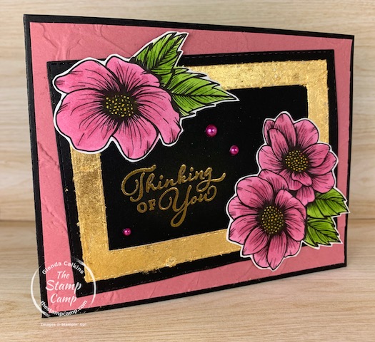 Technique Tuesday this week has a couple of techniques for you. I will show you how to color the True Love DSP and show you how to create a Gilded Leafed Frame. #thestampcamp #stampinup #technique