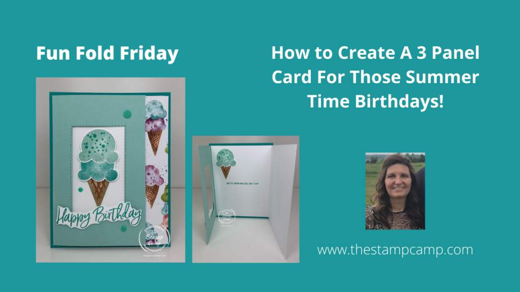 Fun Fold Birthday Card is a 3 panel card